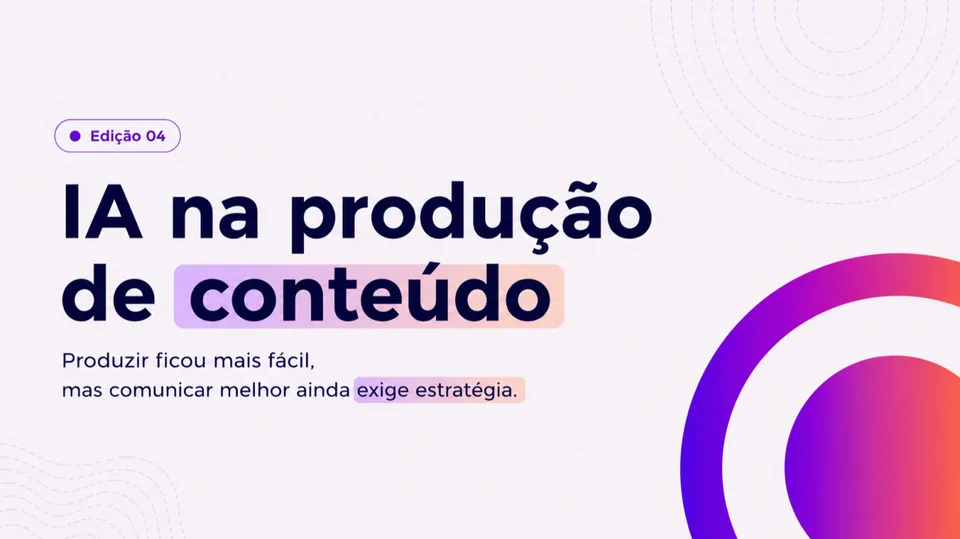 Capa do artigo IA na produção de conteúdo