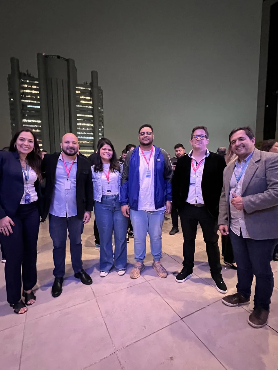 Equipe BoerSoft com parceiros em encontro da Skyone